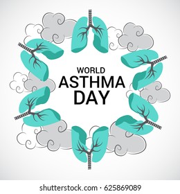 Vector illustration of a Banner for World Asthma Day.