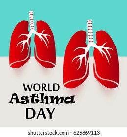 Vector illustration of a Banner for World Asthma Day.