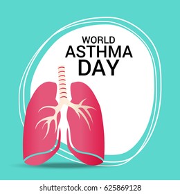 Vector illustration of a Banner for World Asthma Day.