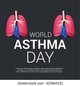 Vector illustration of a Banner for World Asthma Day.