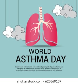 Vector illustration of a Banner for World Asthma Day.