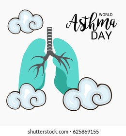 Vector illustration of a Banner for World Asthma Day.
