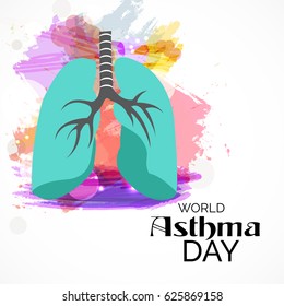 Vector illustration of a Banner for World Asthma Day.