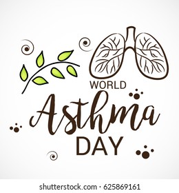 Vector illustration of a Banner for World Asthma Day.