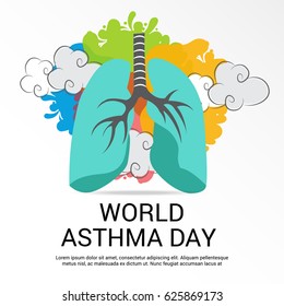 Vector illustration of a Banner for World Asthma Day.