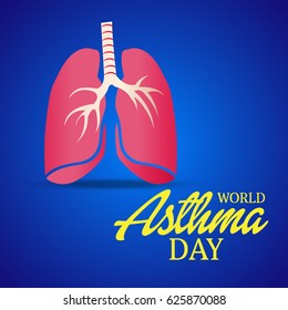 Vector illustration of a Banner for World Asthma Day.