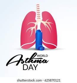 Vector illustration of a Banner for World Asthma Day.