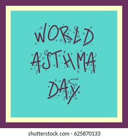 Vector illustration of a Banner for World Asthma Day.