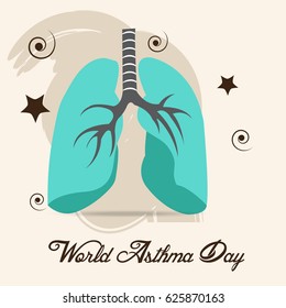 Vector illustration of a Banner for World Asthma Day.
