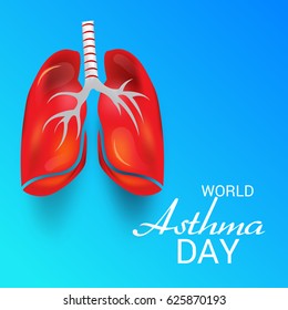 Vector illustration of a Banner for World Asthma Day.