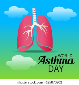 Vector illustration of a Banner for World Asthma Day.