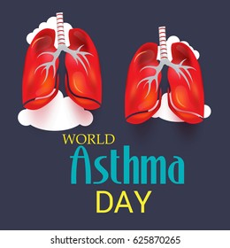 Vector illustration of a Banner for World Asthma Day.