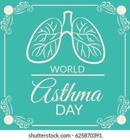 Vector illustration of a Banner for World Asthma Day.