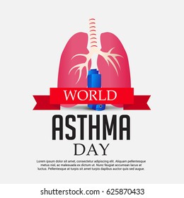 Vector illustration of a Banner for World Asthma Day.