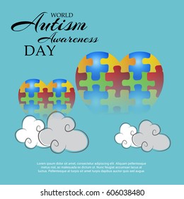 Vector illustration of a Banner for World autism awareness day.