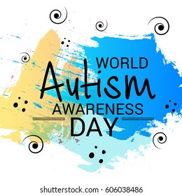 Vector illustration of a Banner for World autism awareness day.