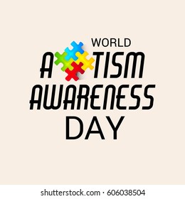 Vector illustration of a Banner for World autism awareness day.
