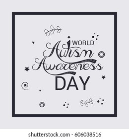 Vector illustration of a Banner for World autism awareness day.