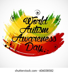 Vector illustration of a Banner for World autism awareness day.