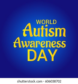 Vector illustration of a Banner for World autism awareness day.