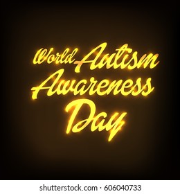 Vector illustration of a Banner for World autism awareness day.