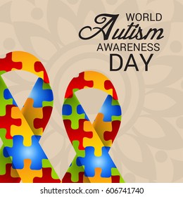Vector illustration of a Banner for World Autism Awareness Day.