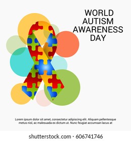 Vector illustration of a Banner for World Autism Awareness Day.