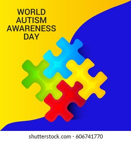 Vector illustration of a Banner for World Autism Awareness Day.