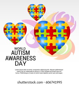 Vector illustration of a Banner for World Autism Awareness Day.
