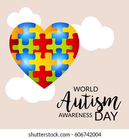 Vector illustration of a Banner for World Autism Awareness Day.