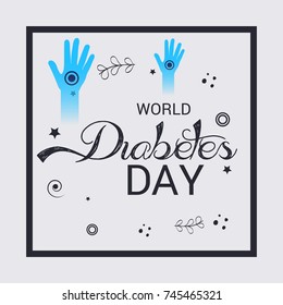 Vector illustration of a Banner for World Diabetes Day.