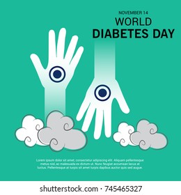 Vector illustration of a Banner for World Diabetes Day.