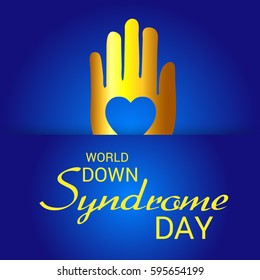 Vector illustration of a Banner for World Down Syndrome Day.