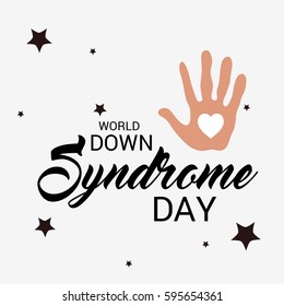 Vector illustration of a Banner for World Down Syndrome Day.