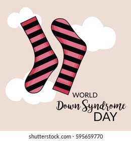 Vector illustration of a Banner for World Down Syndrome Day.