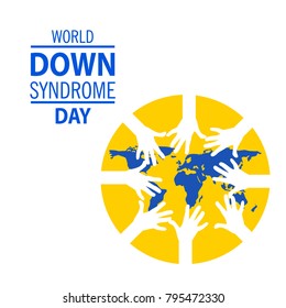 Vector illustration of a Banner for World Down Syndrome Day.