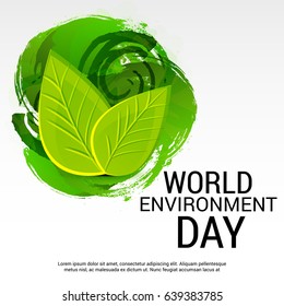 Vector illustration of a Banner for World Environment Day.
