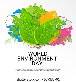 Vector illustration of a Banner for World Environment Day.