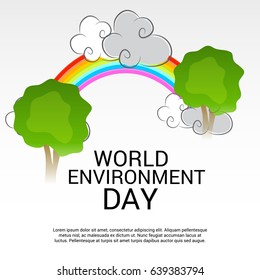 Vector illustration of a Banner for World Environment Day.