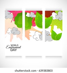 Vector illustration of a Banner for World Environment Day.