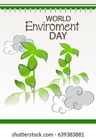 Vector illustration of a Banner for World Environment Day.