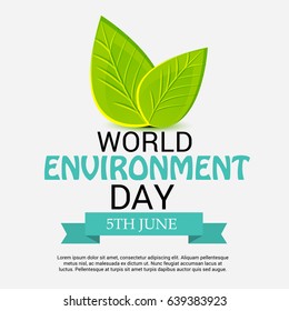 Vector illustration of a Banner for World Environment Day.