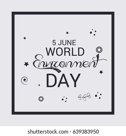 Vector illustration of a Banner for World Environment Day.