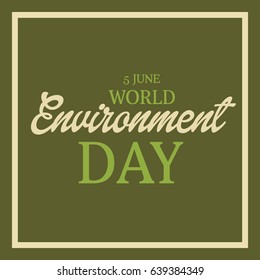 Vector illustration of a Banner for World Environment Day.