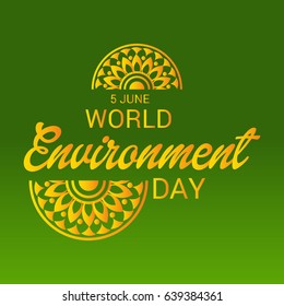 Vector illustration of a Banner for World Environment Day.