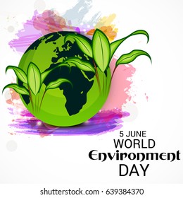 Vector illustration of a Banner for World Environment Day.