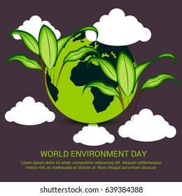 Vector illustration of a Banner for World Environment Day.
