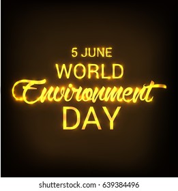 Vector illustration of a Banner for World Environment Day.