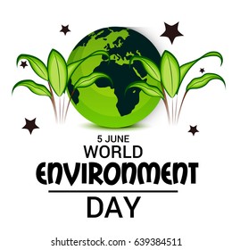 Vector illustration of a Banner for World Environment Day.