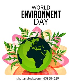 Vector illustration of a Banner for World Environment Day.